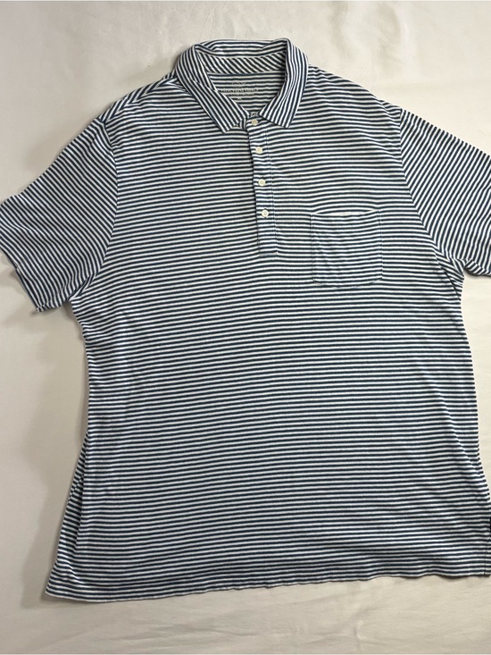 Vineyard Vines Other - Vineyard Vines Navy and White Striped Polo